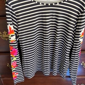 A Lands End rashguard shirt.